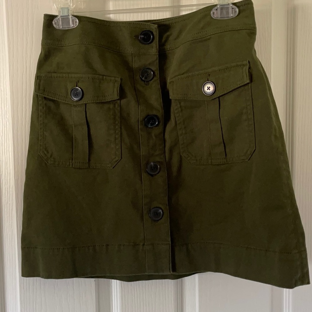 Ann Taylor Petite Brushed Cotton Skirt